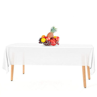 × plástico descartável das toalhas de mesa 54 da cor sólida 108 polegadas para o assado da família