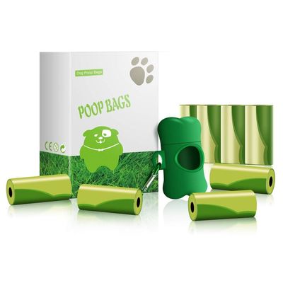 Unscented imprimiu sacos verdadeiramente biodegradáveis do tombadilho para o cão/gato/coelho/porco