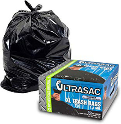 O galão claro 100 dos sacos de lixo 33 conta o grande plástico claro que recicla sacos de lixo 33 x 39 claros