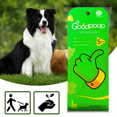 Sacos plásticos do desperdício do tombadilho do cão do produto novo, polegar Eco-amigável do lixo acima dos produtos para o desperdício do cão