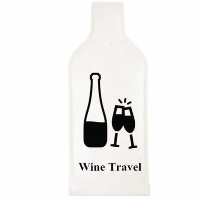 Sacos plásticos do vinho do invólucro com bolhas de ar do PVC, protetores da garrafa do licor para o curso
