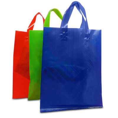 Sacos de compras plásticos biodegradáveis descartáveis para a mercearia/boutique