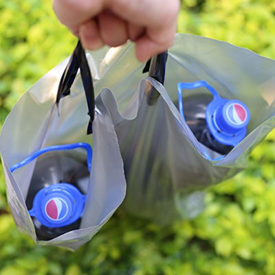 Sacos de compras plásticos biodegradáveis do impermeabilizante com punhos