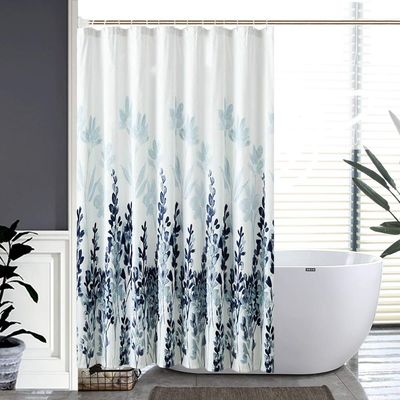 Forro da cortina de chuveiro do poliéster do banheiro de Walmart para a cortina de chuveiro luxuosa do banheiro
