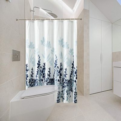 Forro da cortina de chuveiro do poliéster do banheiro de Walmart para a cortina de chuveiro luxuosa do banheiro