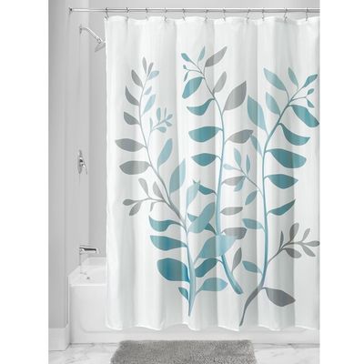 O banheiro de Walmart deixa cortinas de chuveiro grossas impermeáveis plásticas da janela com os ganchos