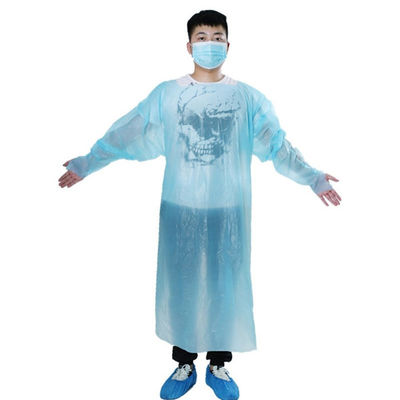 Avental protetor descartável plástico impermeável do vestido do isolamento do CPE