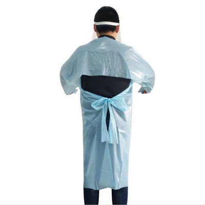 Avental protetor descartável plástico impermeável do vestido do isolamento do CPE