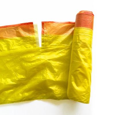 Sacos de lixo descartáveis plásticos do LDPE do PE do saco de lixo do cordão