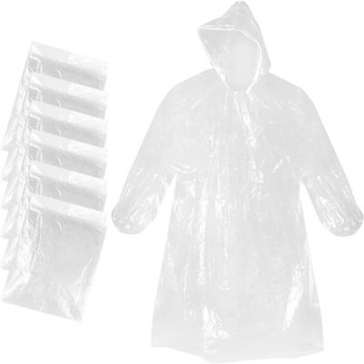chuva impermeável Poncho With Hood da emergência adulta grossa de 0.014mm