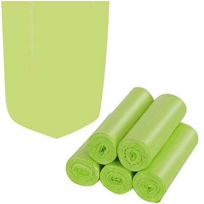 Sacos de lixo Degradable plásticos biodegradáveis verdes dos desperdícios dos sacos de lixo para o carro do escritório da cozinha