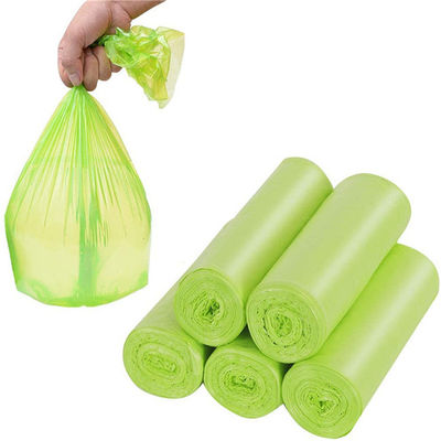 Sacos de lixo Degradable plásticos biodegradáveis verdes dos desperdícios dos sacos de lixo para o carro do escritório da cozinha