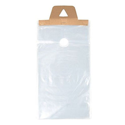 O gancho impermeável e seguro claro plástico do botão de porta ensaca sacos polis de Newspapaer