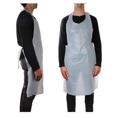 Anti osmose do avental descartável sem mangas com fechamento do laço da cintura