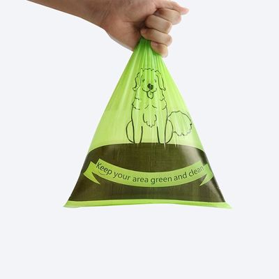 Sacos feitos sob encomenda de Poo da maca do desperdício do animal de estimação do saco do tombadilho do verde do gato do cão com distribuidor