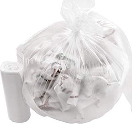 O cesto de papel plástico claro pequeno de 4 sacos de lixo do banheiro dos sacos de lixo do galão pode forros para a contagem dos escaninhos 200 da casa e do escritório