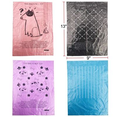 O desperdício amigável do cachorrinho do eco do ANIMAL DE ESTIMAÇÃO ensaca o suporte impresso compostable do saco do tombadilho do saco 100% do poo