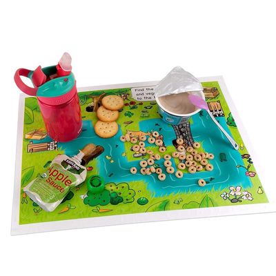 Esteira de tabela descartável do à prova de água, germe Placemats pegajoso plástico livre para crianças