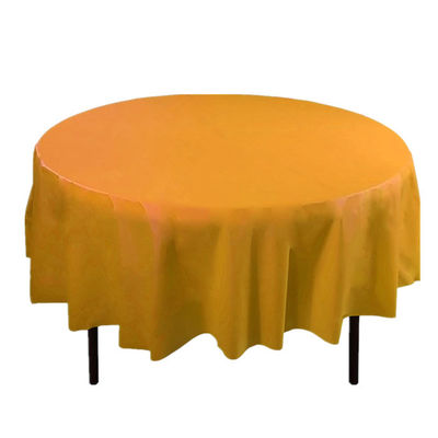 Multi plástico descartável a favor do meio ambiente da forma redonda das toalhas de mesa colorido