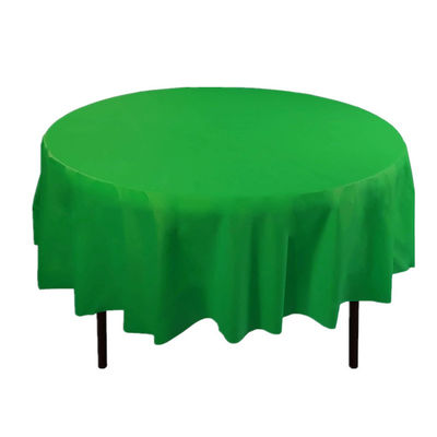 pano plástico feito sob encomenda Eco-amigável da mesa redonda de tampa de tabela PEVA da impressão para o casamento