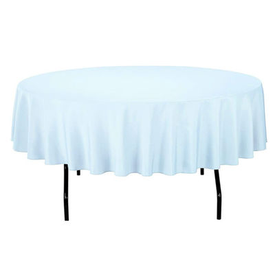 Pano plástico imprimindo feito sob encomenda da mesa redonda da cor lisa PEVA para o banquete