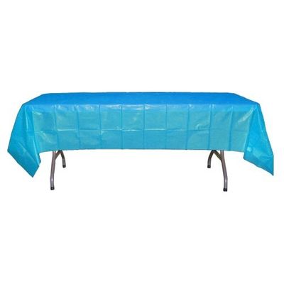 Toalhas de mesa plásticas descartáveis resistentes, toalhas de mesa retangulares descartáveis