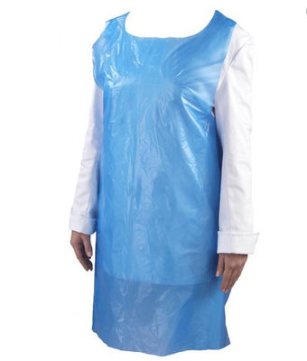 Vestidos protetores descartáveis da prova de óleo, aventais impermeáveis plásticos do CPE