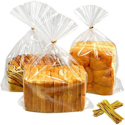 O naco do pão dos laços de torção 1mil ensaca sacos polis da padaria do espaço livre do LDPE